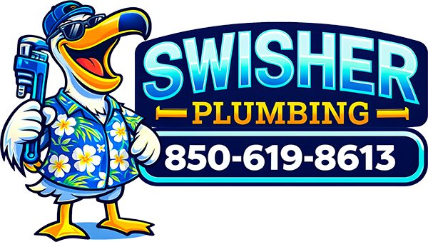Swisher Plumbing Pelican Mascot - Trusted Plumber in Pace & Milton, FL